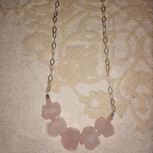 Unique Rose Quartz necklace